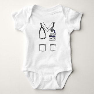Body Para Bebê Médico Personalizado Scrubs