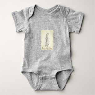 Body Para Bebê Meerkat. bebê, roupa interior, unisex, pijamas