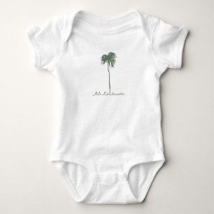 Body Para Bebê Mele Kalikimaka Havaiana Feliz Palma de Natal