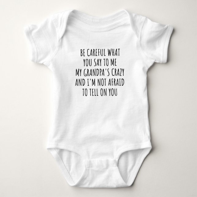 Body Para Bebê Melhor Avô Pai Divertido Bebê Frase (Frente)