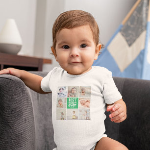 Body Para Bebê Melhor Colagem de Fotos Moderna do Pai