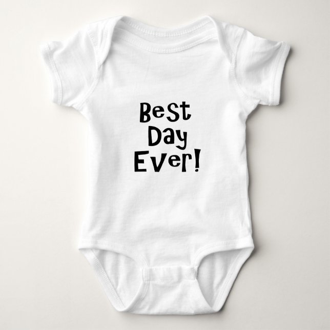 Body Para Bebê Melhor Dia De Todos! (Frente)