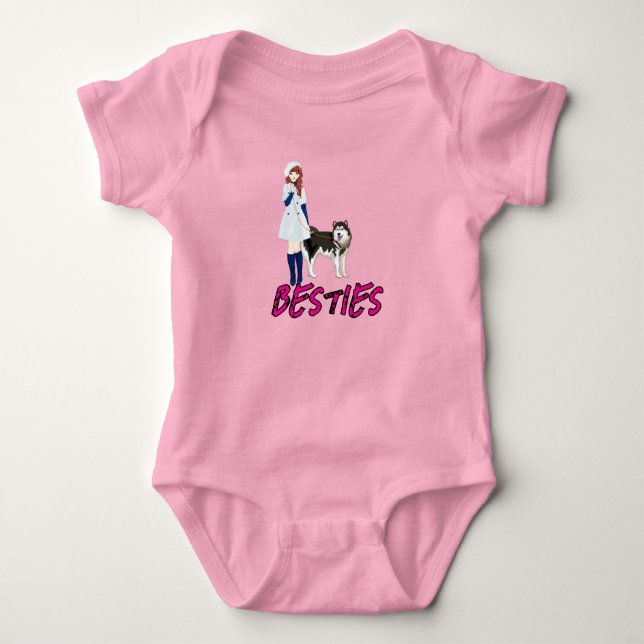 Body Para Bebê Melhores amigas  (Frente)