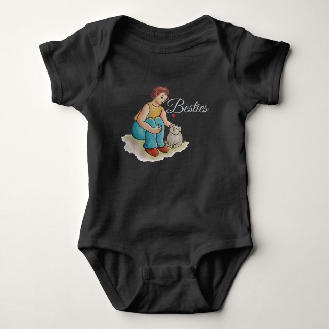 Body Para Bebê Melhores amigas  (Frente)