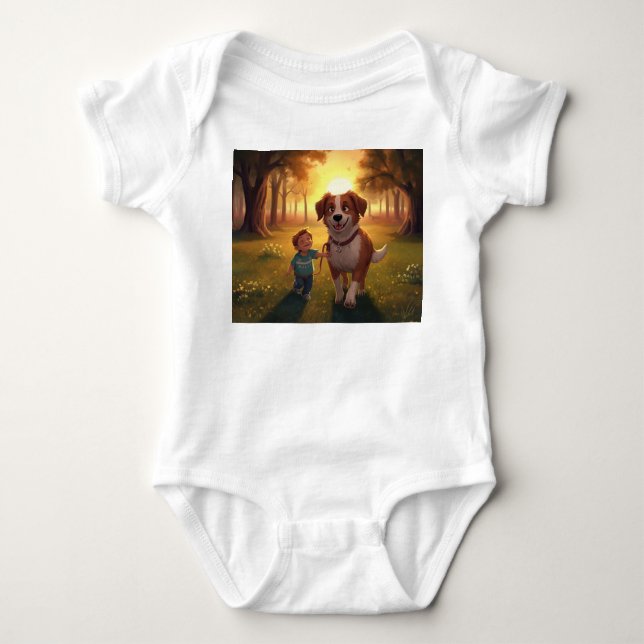 Body Para Bebê Melhores Amigos (Frente)
