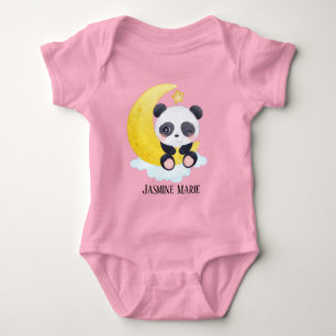 Body Para Bebê menina bonita adiciona nome panda urso