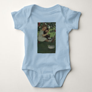 Body Para Bebê Menina com Gatinho