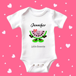 Body Para Bebê Menina de melancia 