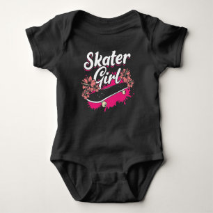 Body Para Bebê Menina De Skate Com Amor