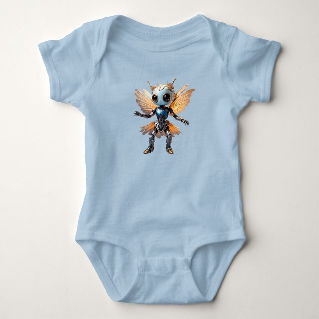 Body Para Bebê Menina Formiga Fofa Robô Dançante Pixie (Frente)