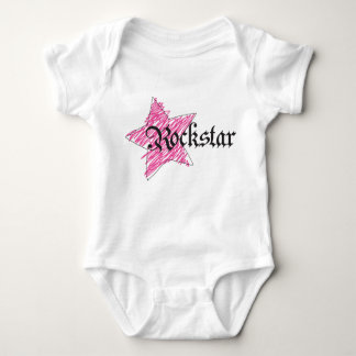 Body Para Bebê Menina Rockstar