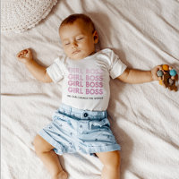 Menina Rosa Moderna Chefe Melhor Presente