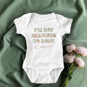 Body Para Bebê Menina Rosa Sage Verde Floral Engraçado
