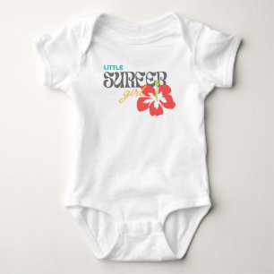 Body Para Bebê Menina Surfista - Fita De Bebê