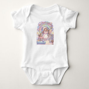 Body Para Bebê Menina Urso Kawaii Astrólogo Olhar as Estrelas Bod