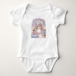 Body Para Bebê Menina Urso Kawaii Astrólogo Olhar as Estrelas Bod