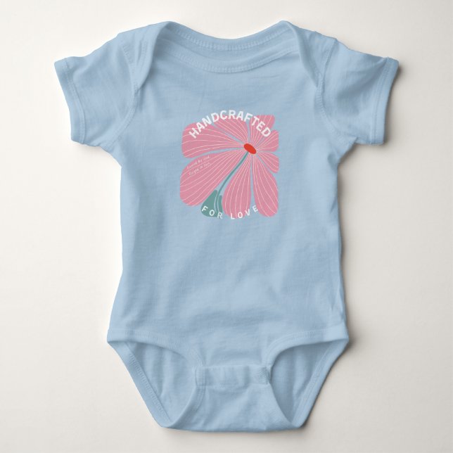 Body Para Bebê Meninas' Artesanais Para Amor (Frente)