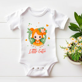 Body Para Bebê Menininha com flores