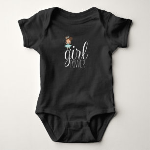 Body Para Bebê Menininha, menina verde-forte e bebê preto