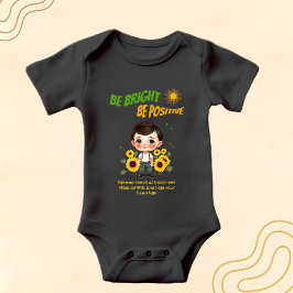 Body Para Bebê Menino com girassóis