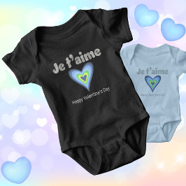 Body Para Bebê Menino do Dia dos Namorados Francês