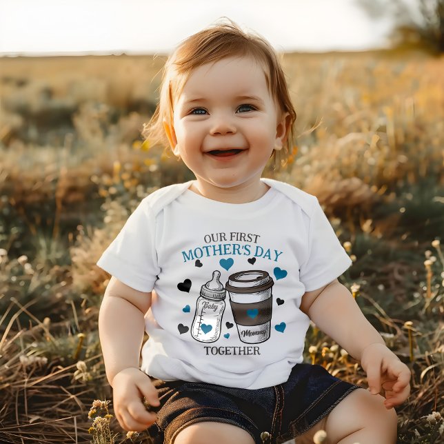 Body Para Bebê Menino do Primeiro Dia de as mães (Criador carregado)