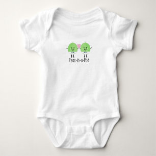 Body Para Bebê Meninos do gêmeo do bebê da ervilha doce