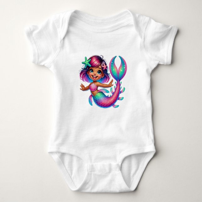 Body Para Bebê Mermaid Girl (Frente)