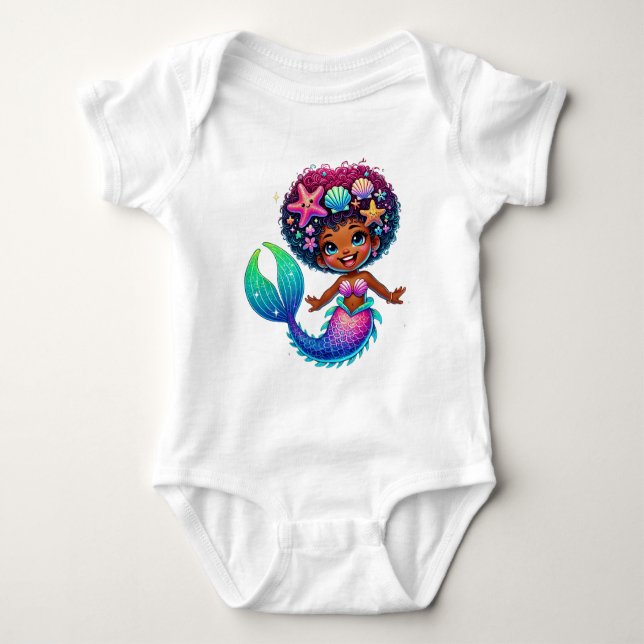 Body Para Bebê Mermaid Girl (Frente)
