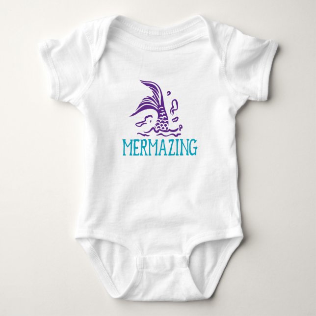 Body Para Bebê Mermazing (Frente)
