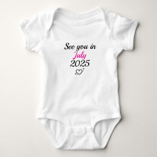 Body Para Bebê Mês Personalizado, até 2025 Bebê recém-nascido