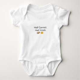 Body Para Bebê Metade Cannoli. Metade body de bebê Knish
