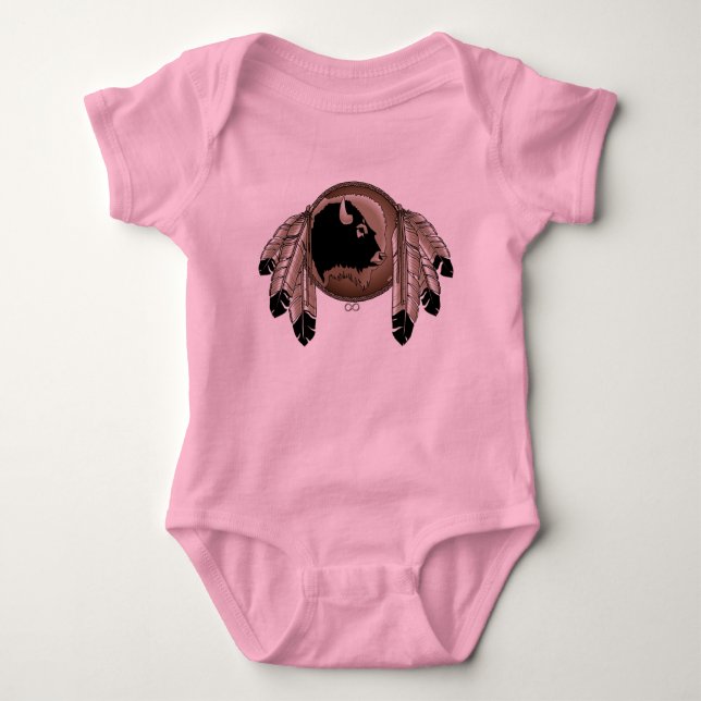 Body Para Bebê Metis Baby Shirts Primeiras Nações (Frente)