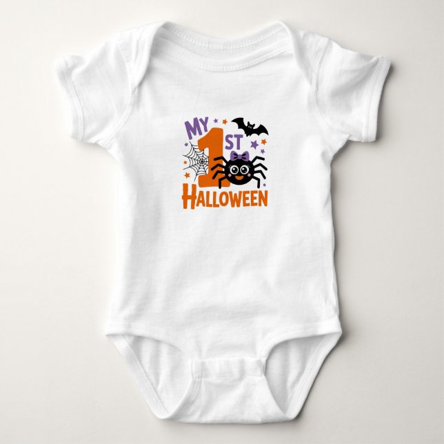 Body Para Bebê Meu 1º Halloween (Frente)