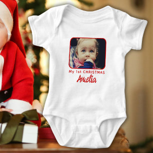 Body Para Bebê Meu 1º Natal Bebê da Primeira Foto