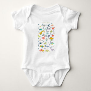 Body Para Bebê Meu Alfabeto Dinossauro
