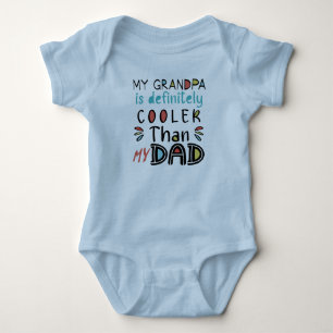 Body Para Bebê Meu avô é definitivamente mais legal do que meu pa