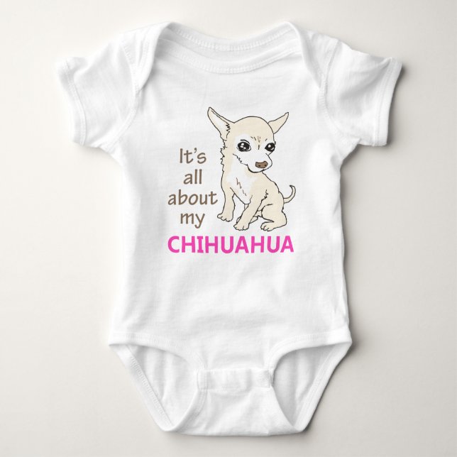 Body Para Bebê Meu Chihuahua (Frente)