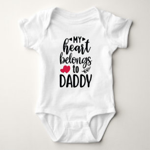 Body Para Bebê Meu Coração Pertence Ao Pai
