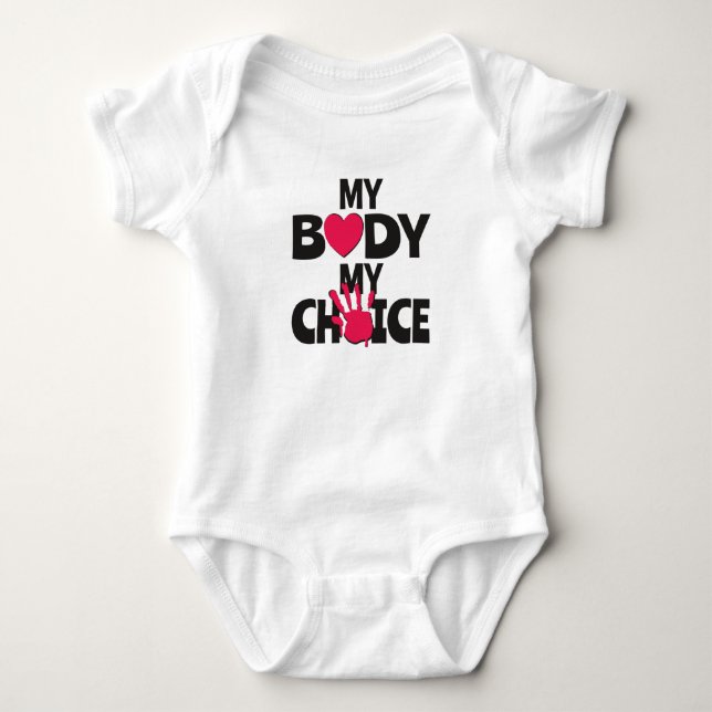 Body Para Bebê Meu Corpo Minha Escolha (Frente)