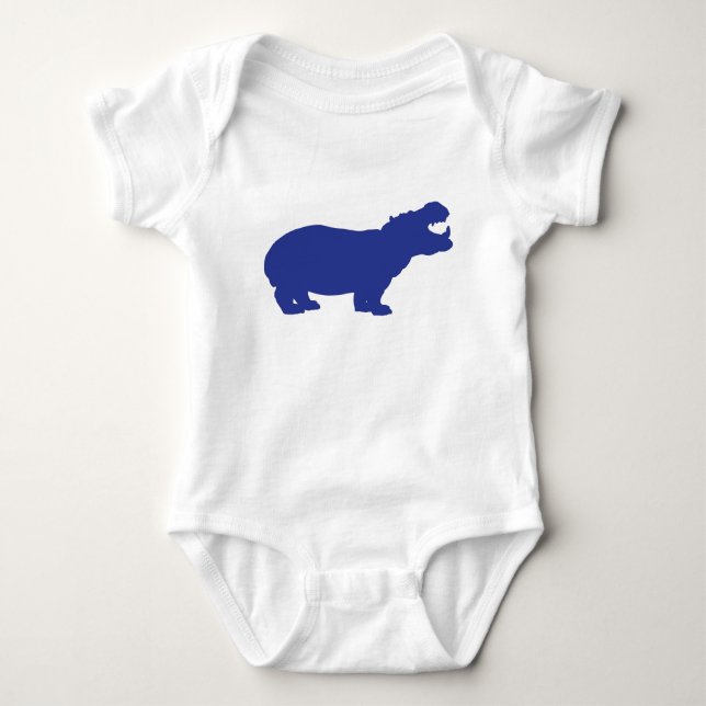 Body Para Bebê Meu Hippo (Frente)