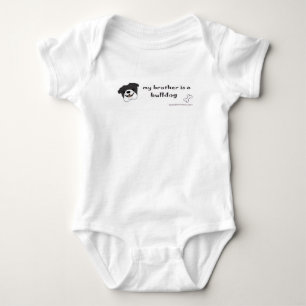 Body Para Bebê Meu irmão é um buldogue