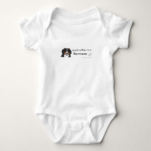 Body Para Bebê meu irmão é um cão de montanha bernês