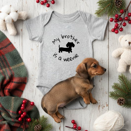 Body Para Bebê Meu Irmão é um Moleque - Presente para Bebê Cachor