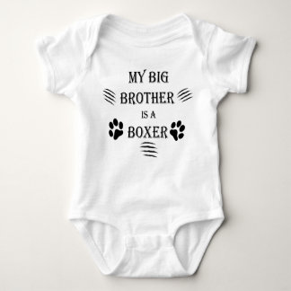 Body Para Bebê Meu irmão mais velho é um boxer