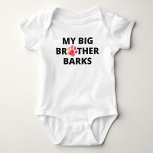 Body Para Bebê Meu Irmão Mais Velho Late