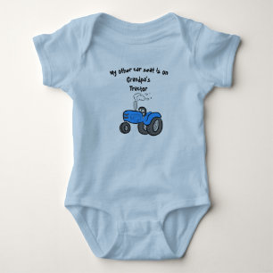 Body Para Bebê Meu outro assento de carro... Trator do vovô
