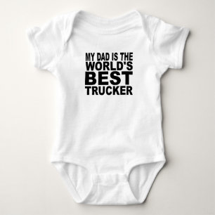 Body Para Bebê Meu pai é o melhor camionista do mundo