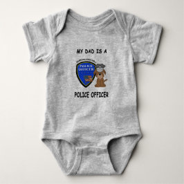 Body Para Bebê Meu Pai É Um Policial, Bebê De Roupa