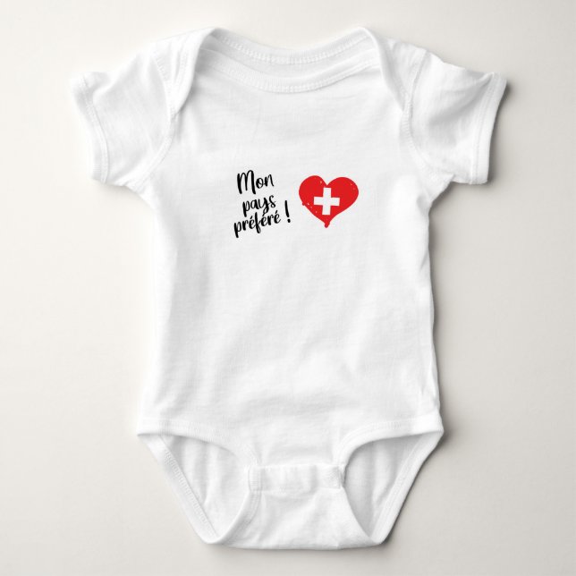 Body Para Bebê Meu país preferido (Frente)